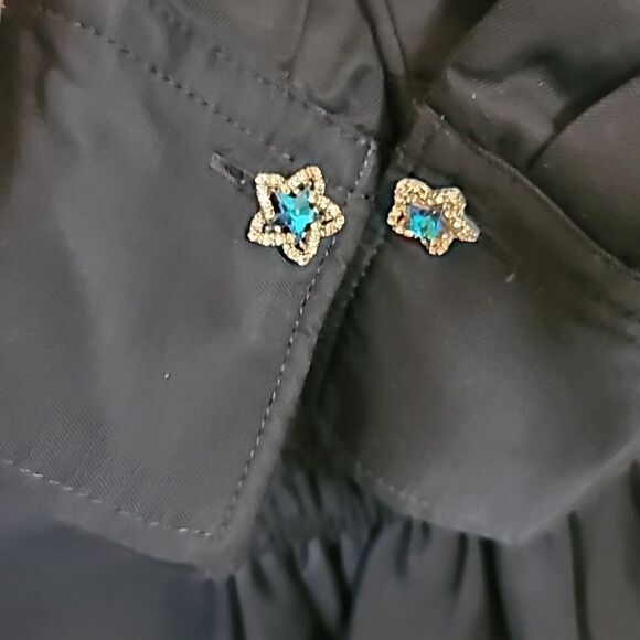 SANDRO Wrap-effect Gathered Slub Twill Mini Dress Size 36 - Picture 8 of 13